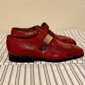 Giorgio Brutini, Red Alligator Loafers with strap , Private Collection ,